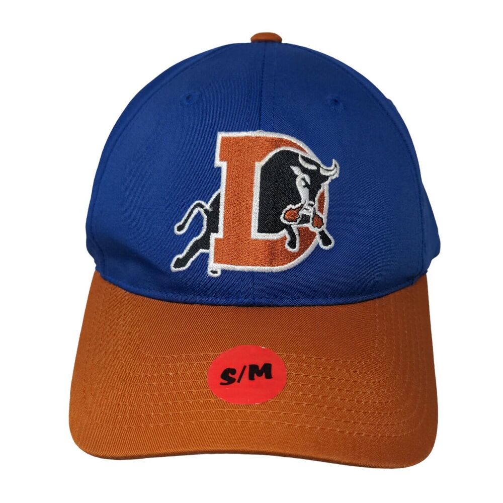 Outdoor Cap Men's Strapback Hat Blue Brown Size S/M Durham Bulls Embroidered